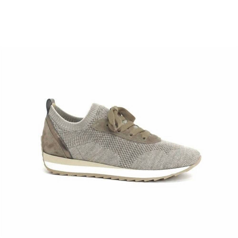 NEW SOFTWAVES women's dale leather sneakers in sahara